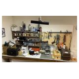 Workbench and everything on it tools electronics Workbench and everything on it tools electronics