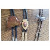 Three bolo ties Three bolo ties
