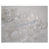 Wine glasses and decanters Wine glasses and decanters
