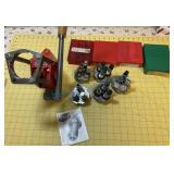 Lee reloading press with five sets of dies Lee reloading press with five sets of dies