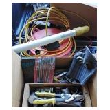 Box of hand tools extension cord drop light Box of hand tools extension cord drop light