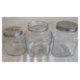 Glass canisters Glass canisters
