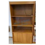 Teak media shelf Teak media shelf