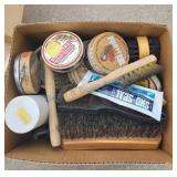 Shoe Polish and brushes Shoe Polish and brushes