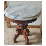 Marble top side table 18in Marble top side table 18in
