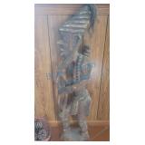 Wooden African figure 40in Wooden African figure 40in