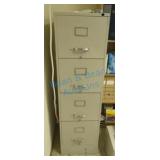 Four drawer metal file cabinet Four drawer metal file cabinet