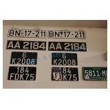 Vintage foreign license plates Vintage foreign license plates