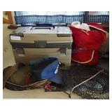 Tackle box and fishing camping supplies Tackle box and fishing camping supplies