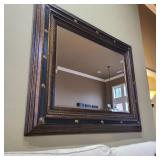 Large Statement Mirror in Living Room Large Statement Mirror in Living Room