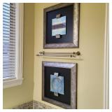 Modern Blue Pallette Abstract Art Pair Modern Blue Pallette Abstract Art Pair