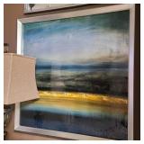 Glossy Abstract Art Beach Scene Glossy Abstract Art Beach Scene