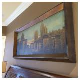 Large Modern Cityscape / Skyscraper Art Scene Large Modern Cityscape / Skyscraper Art Scene