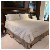 Modern King Size Bed w/ Serta Mattress