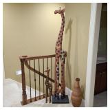 Modern Composite Giraffe Decor w/ Vase Modern Composite Giraffe Decor w/ Vase