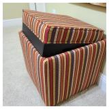 Rolling Striped Storage Ottoma Rolling Striped Storage Ottoma