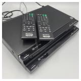 Pair of Sony CD/DVD DVP-SR500H Players