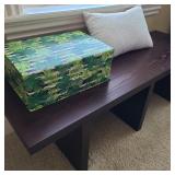 Modern Cubby Table w/ Box & Pillow