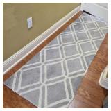 Latticed Rug in Entry