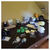 Large Lot of Office Supplies w/ Lamp & Sharpener Large Lot of Office Supplies w/ Lamp & Sharpener