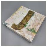 Small 'J' Letter Art on Canvas Small 'J' Letter Art on Canvas