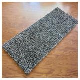 Small Rug w/ Black & Tan Fibers