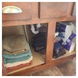 Towels & TP in Guest Bath Cabinet Towels & TP in Guest Bath Cabinet