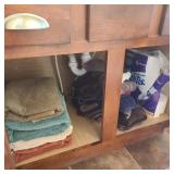 Towels & TP in Guest Bath Cabinet