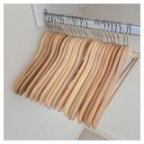 Lot of Wooden Hangers