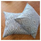 Pair of Blue Accent Pillows