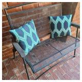 Outdoor Bench w/ Pillows Outdoor Bench w/ Pillows