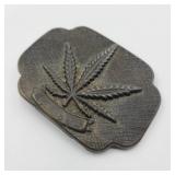 Vintage Columbian Marijuana Belt Buckle