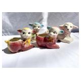 Vintage Ceramic Lamb Lot