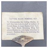 Ronson Cutting Blade Removal Key