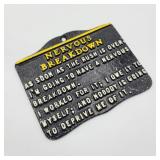 Small Metal Nervous Breakdown Plaque