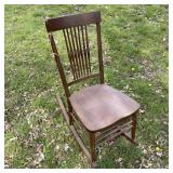 Antique Sewing Rocker (damage see photos)