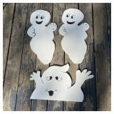 Ghosts Halloween Decor Wood