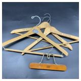 Advertising Wood Hangers Lot of 4