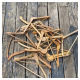 Wood Clothes Hangers Lot of 20