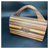 Vintage Wooden Purse