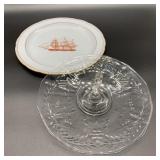 Copeland Spode Tradewinds Round Platter w/Glass