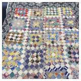 Antique Baby  Quilt Irish Chain 26 x 32