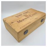 Wooden Mouton-Cadet Wine Chest