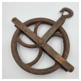 Antique Durbin Durco St. Louis Cast Iron Pulley Antique Durbin Durco St. Louis Cast Iron Pulley