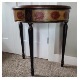 Modern Semicircle Wall Table w/ Swivel Drawers Modern Semicircle Wall Table w/ Swivel Drawers