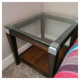 Modern Glass Top Square Table