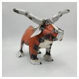 Small Longhorn Metal Sculpture