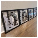 Music Themed Art Lot of 4 Music Themed Art Lot of 4