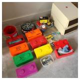 Box of Assorted Hardware & Organizers Box of Assorted Hardware & Organizers