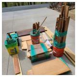 Large Lot of Misc. Wood Stock w/ Buckets of Walnut Large Lot of Misc. Wood Stock w/ Buckets of Walnut